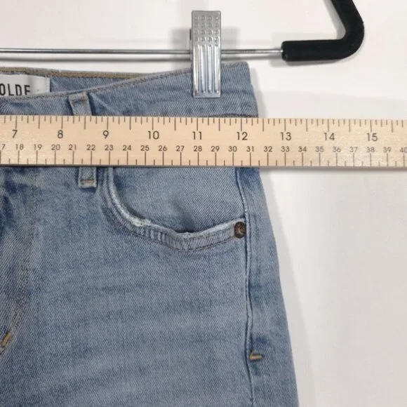 AGOLDE Women's Jeans SOPHIE Size 25‎ ORGANIC COTTON Distressed Skinny A123-3002